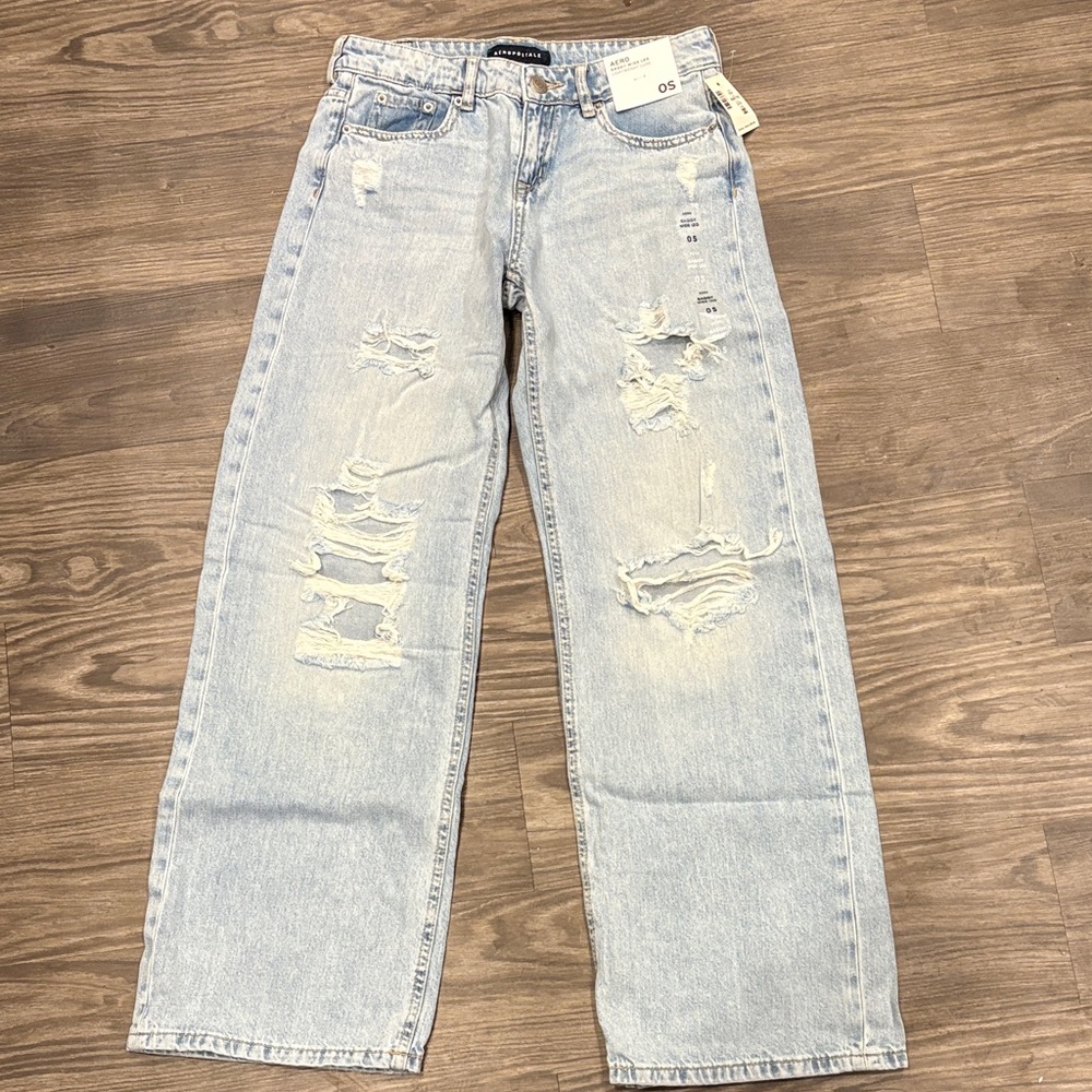 Aeropostale Light Blue Baggy Jeans